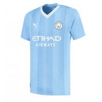 Stroje piłkarskie Manchester City Jeremy Doku #11 Koszulka Podstawowej 2023-24 Krótki Rękaw